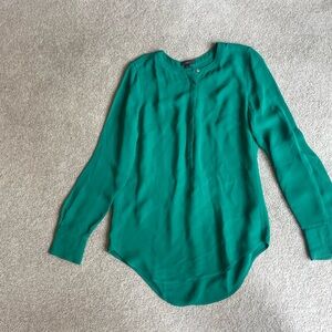 J CREW green blouse